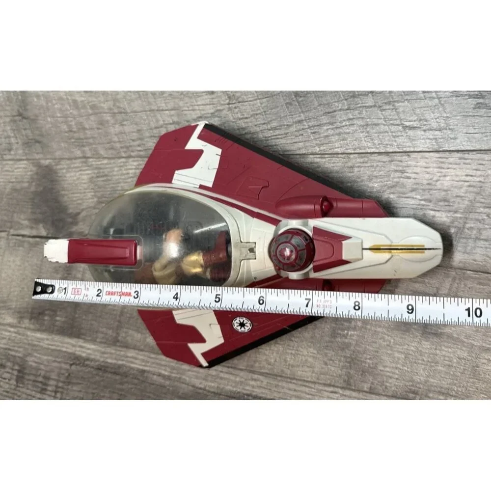 Star Wars Obi Wan Jedi Starfighter with Figure 2008 Hasbro Galactic‎ Hero